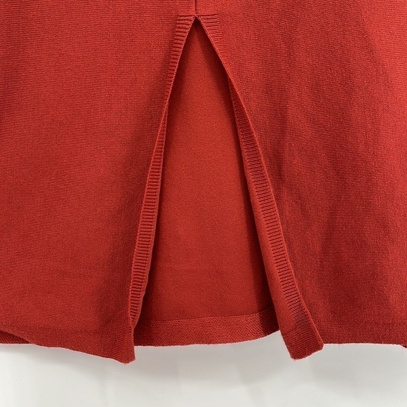 Blue Orchid Belted Mock Neck Midi Dress Rust Orange Plus Size 2XL New with tags! - Picture 11 of 14